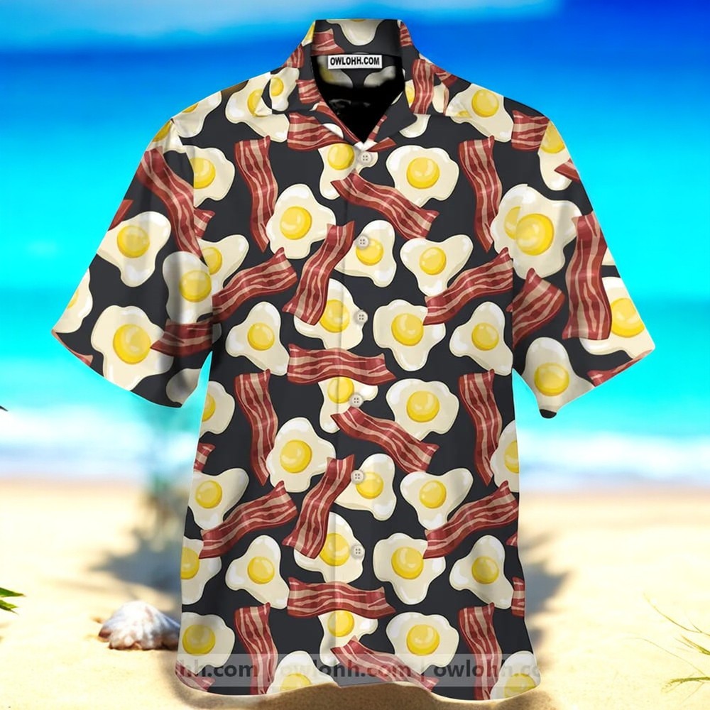 Amazing Bacon And Fried Eggs Hawaiian Aloha Shirts