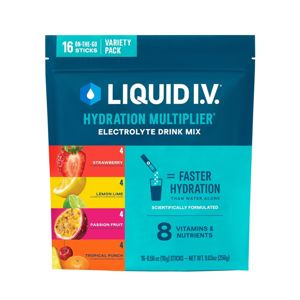 Liquid I.V.® Hydration Multiplier - Variety Pack - Lemon Lime Passion Fruit S...