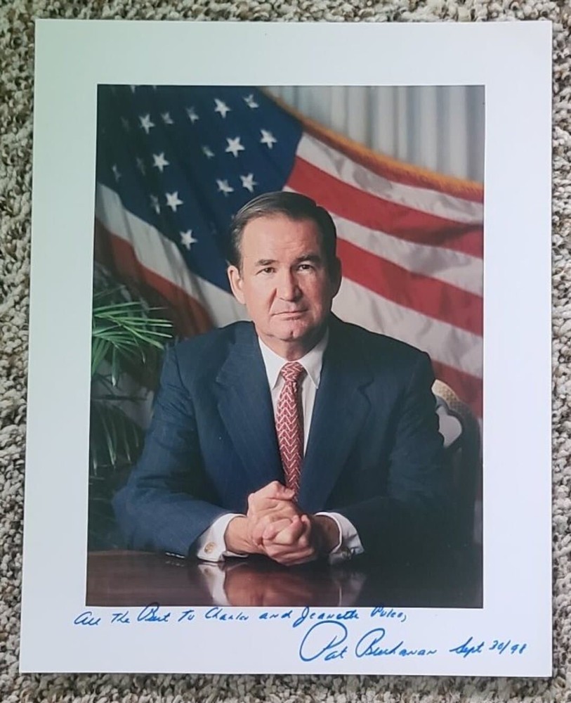 PAT BUCHANAN Signed Autographed Photo 8x10 