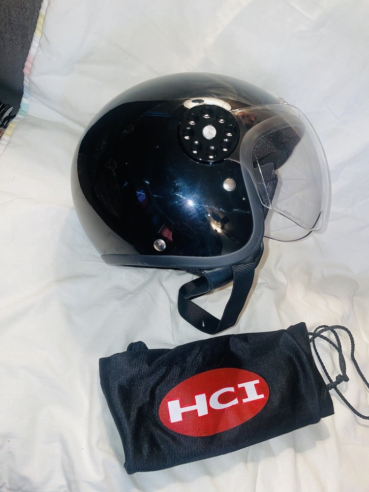*SUPER NICE*🔥HCI Brand 15 DOT GLOSS Black FMVSS #218🔥Sz XL + HCI BAG!!!!!