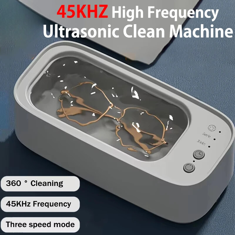 Ultrasonic 45KHz Glass & Jewelry Cleaner Bath with Ultrasound Technology