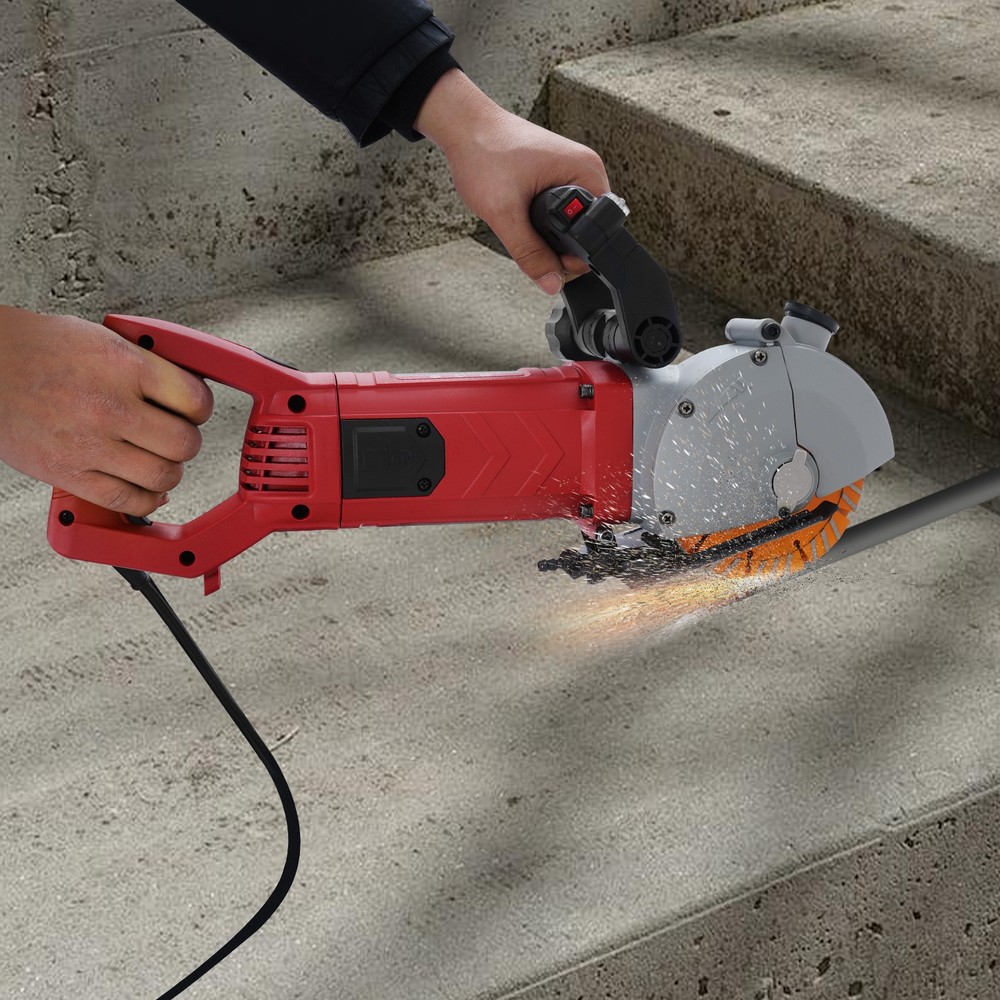 K1331 Electric Wall Groove Cutting Machine Grooving Chaser 110V 4800W w/5 Blades