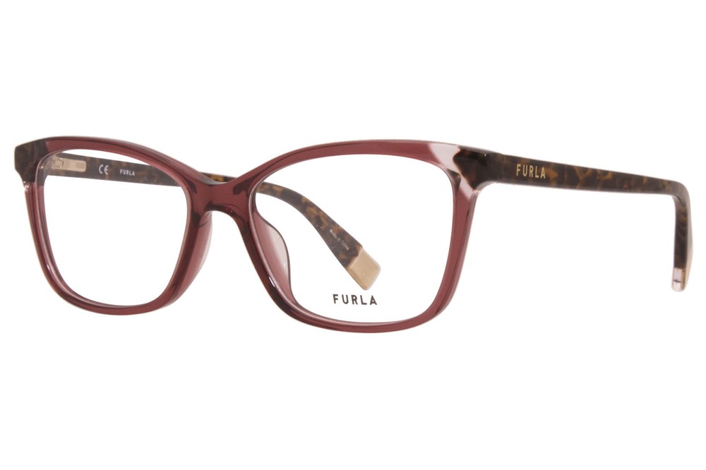 Furla VFU387V 0AFD Burgundy Full Rim Optical Frame for Women 53mm