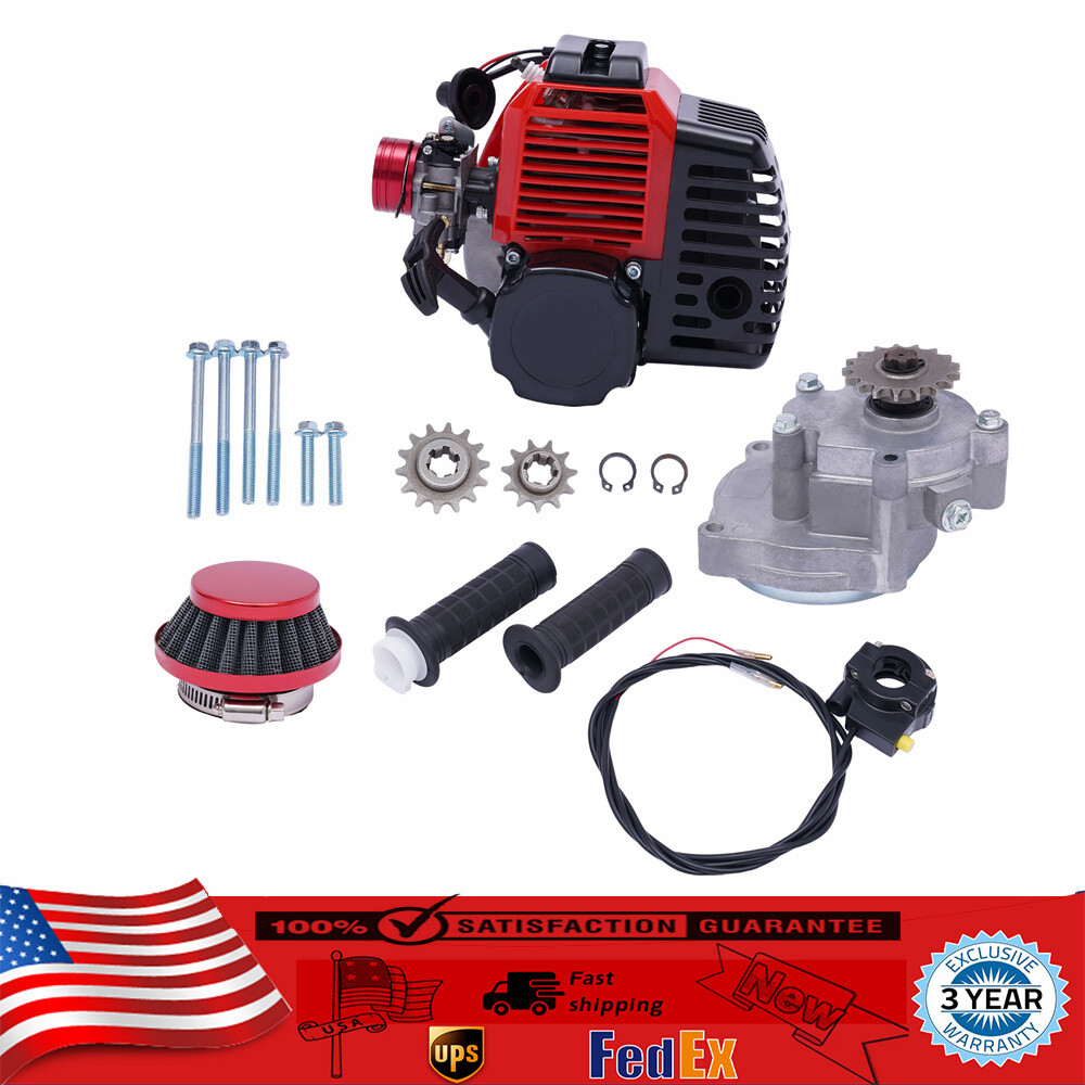 Bicycle Motorized 49CC 2-Stroke Gas Petrol Bike Engine Motor Kit Chain Scooter