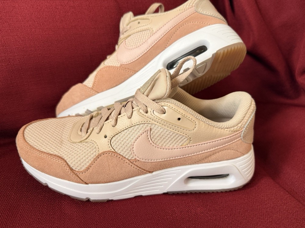 Women's Nike Air Max SC Fossil Stone/Pink Oxford (CW4554 201) Size 9 NO INSOLES