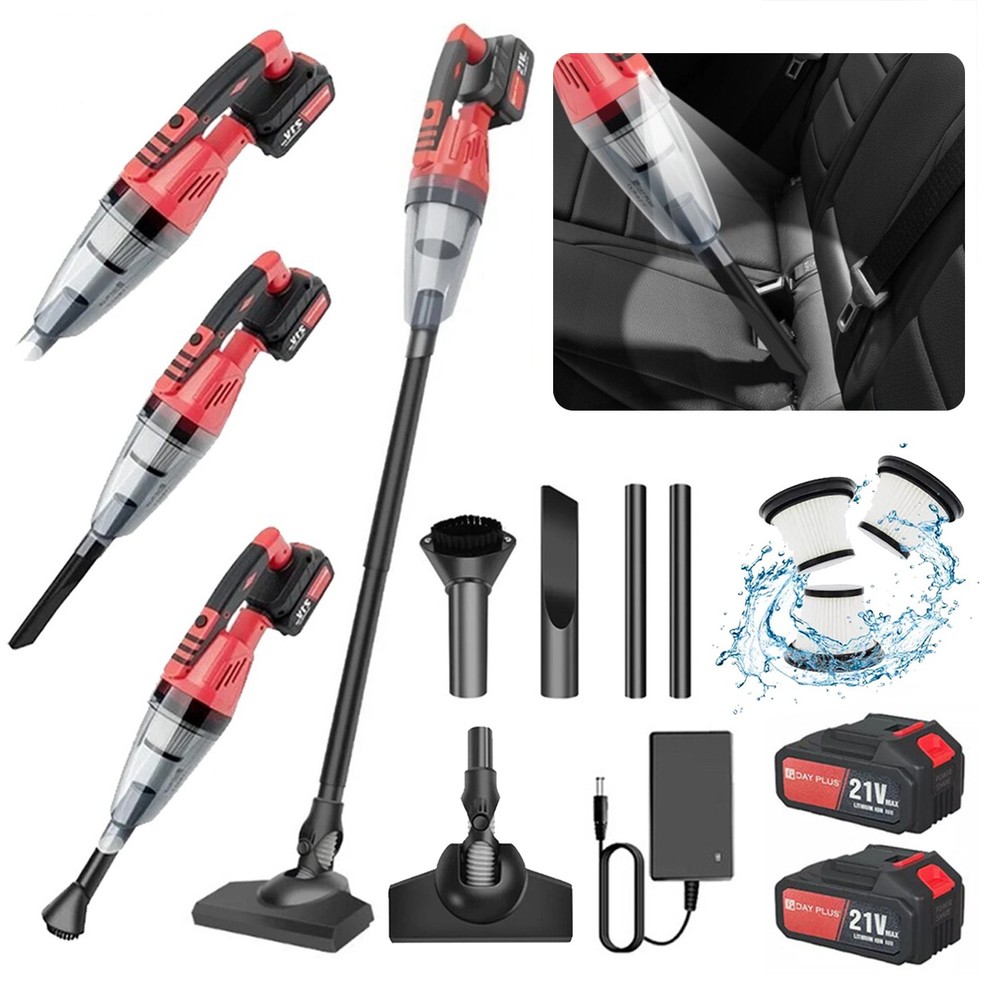 Cordless Vacuum Cleaner 3 in 1 Lightweight Stick Vacuum Cleaner LED Rechargeable