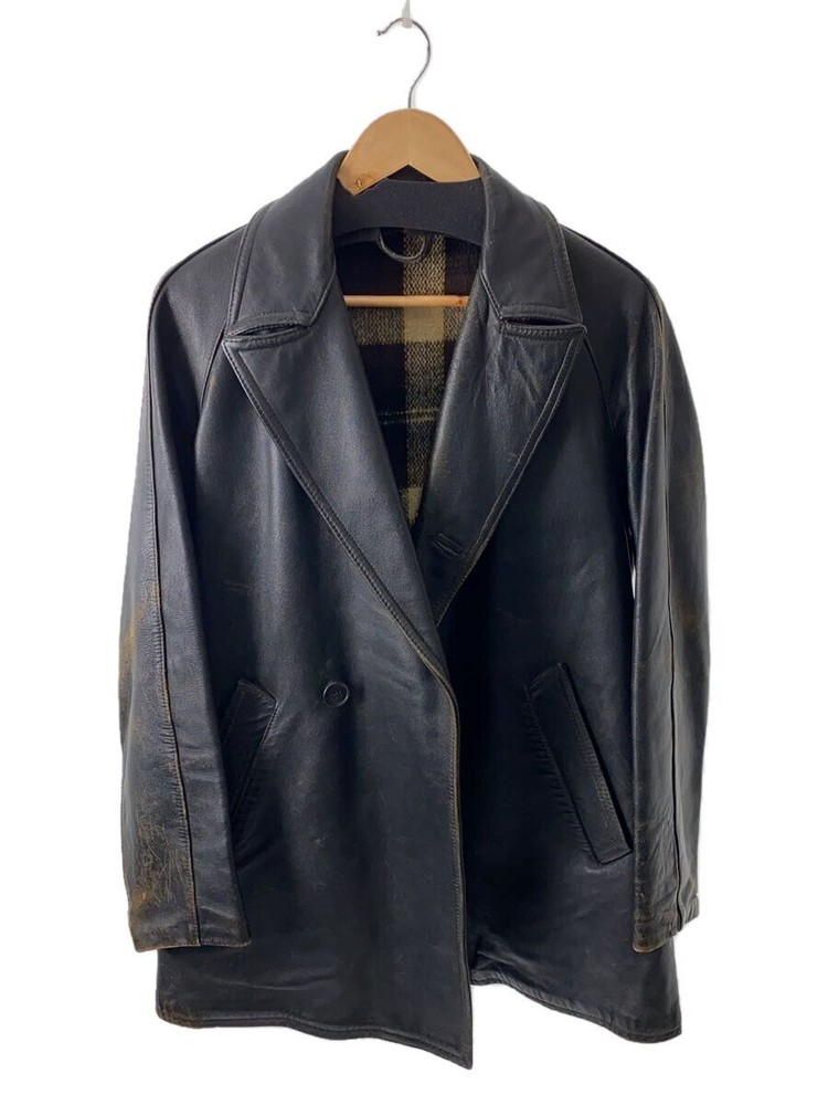 Leather Jacket Blouson/-/Leather/Blk/Plain 3612