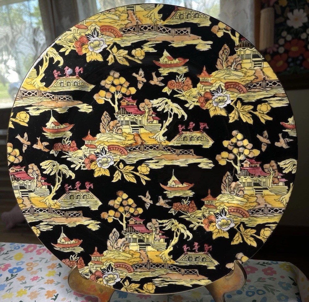 Royal Winton Grimwades Pekin Chintz Hand Painted 10.5 in Plate