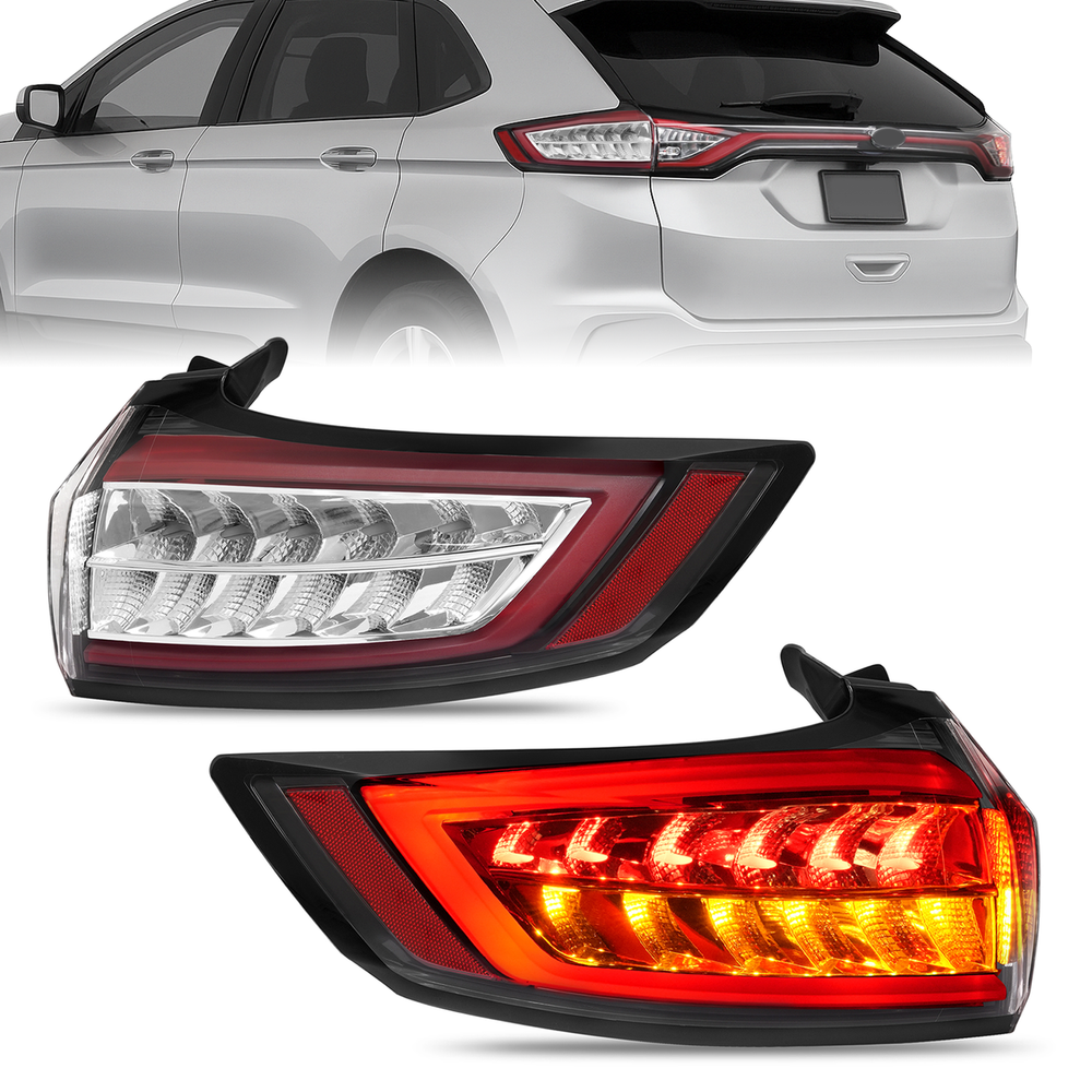 Full LED Tail Light Left & Right For Ford Edge 2015-2018 Brake Lamps #FO2800243