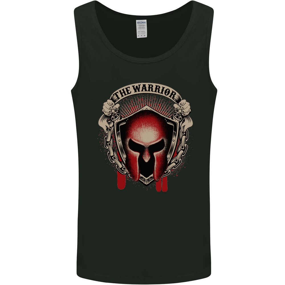 The Warrior Gym Spartan Helmet Bodybuilding Mens Vest Tank Top
