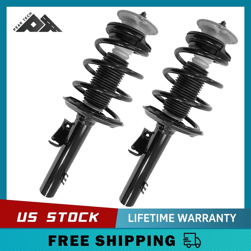 Pair Front Struts for 2004 2005 2006 2007 2008 2009 2010 BMW X3 with Coil Spring
