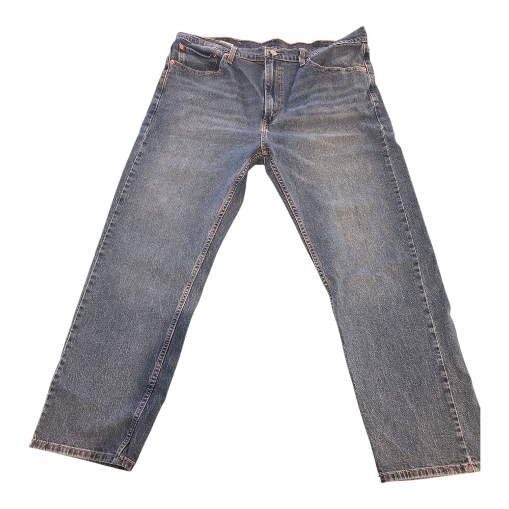 Levi's 505 Jeans Mens Size-40x32 Blue Regular Straight Flex Denim Pants Stone