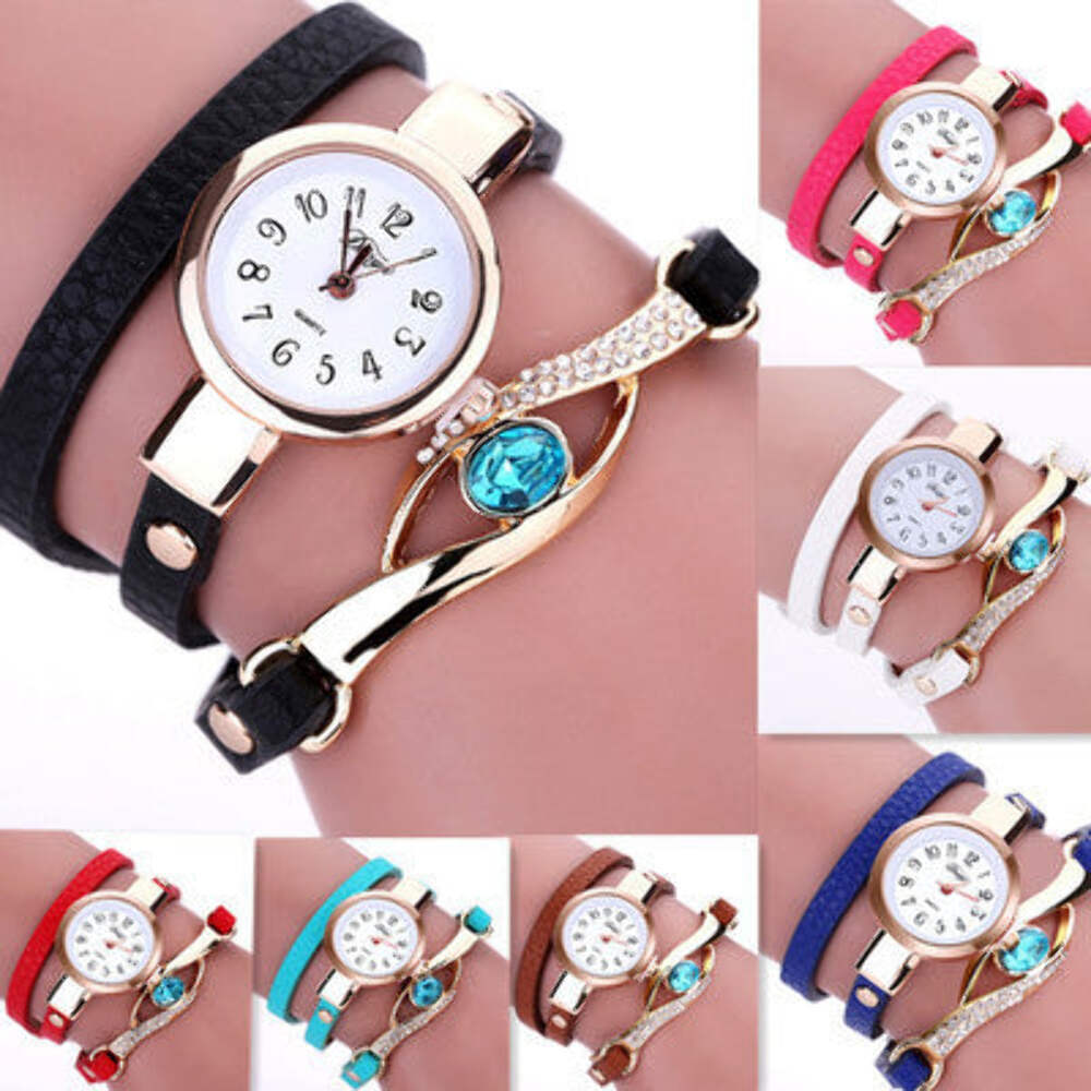 Trendy Women's Three Circle Wristwatch with Pointer Display