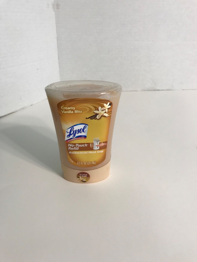 Vintage New Lysol Creamy Vanilla Bliss No-Touch Antibacterial Hand Soap 8.5FL Oz
