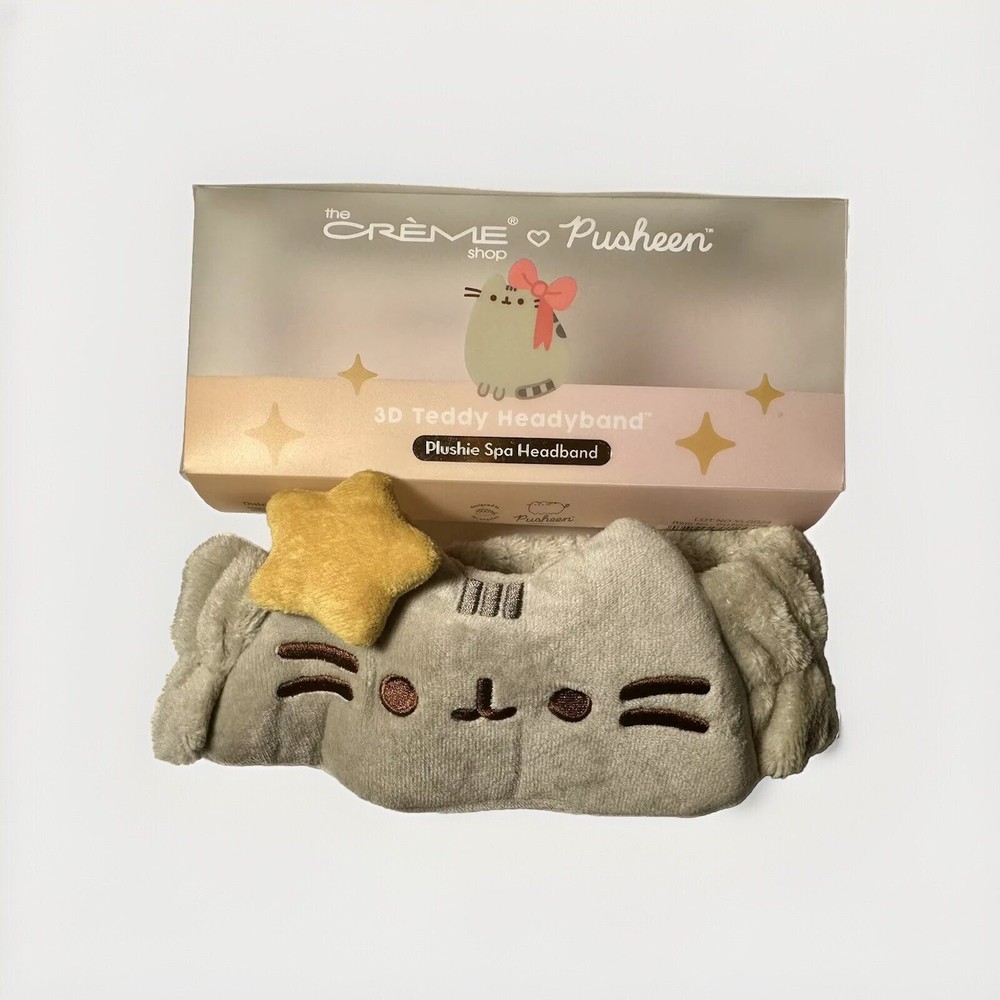 The Creme Shop Pusheen 3D Teddy Spa Headband Limited Edition New Star Design