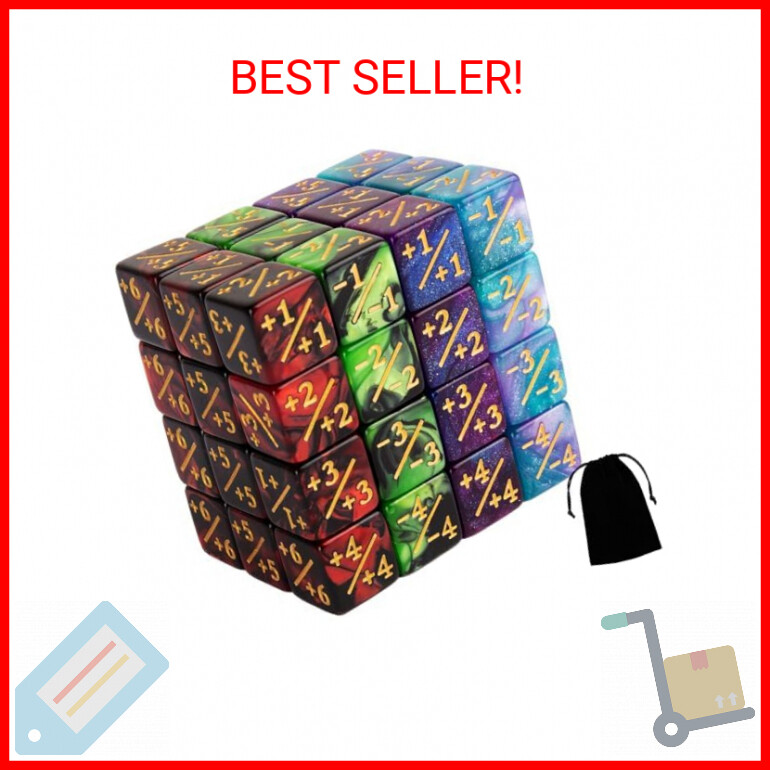 48 PCS Magic The Gathering MTG Counter Dice Marble Bulk Life Counters Tokens Dic