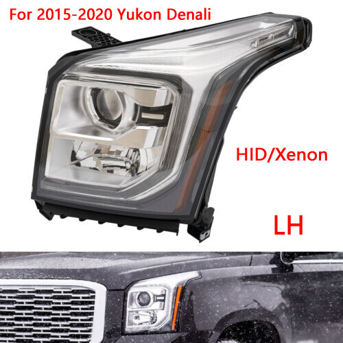 HID/Xenon Headlight Driving Headlamp Driver Left Side Fit for Yukon XL 2015-2020