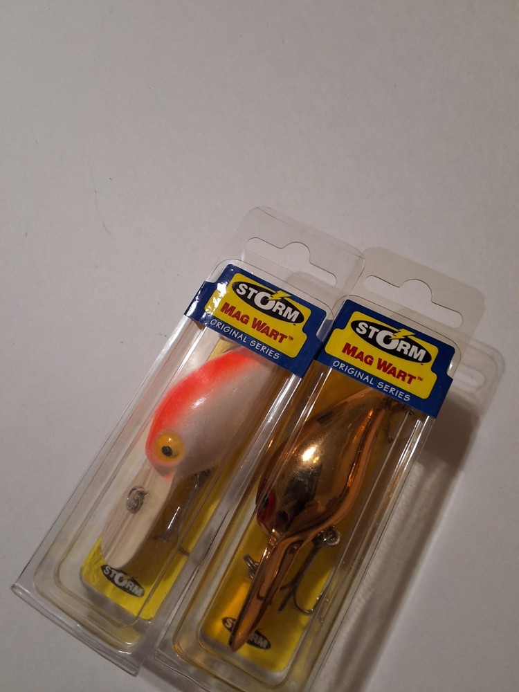 STORM MAG WIGGLE WART ORIGINAL SERIES NOS AV679 & AV131 MET COPPER & LUMO ORANGE