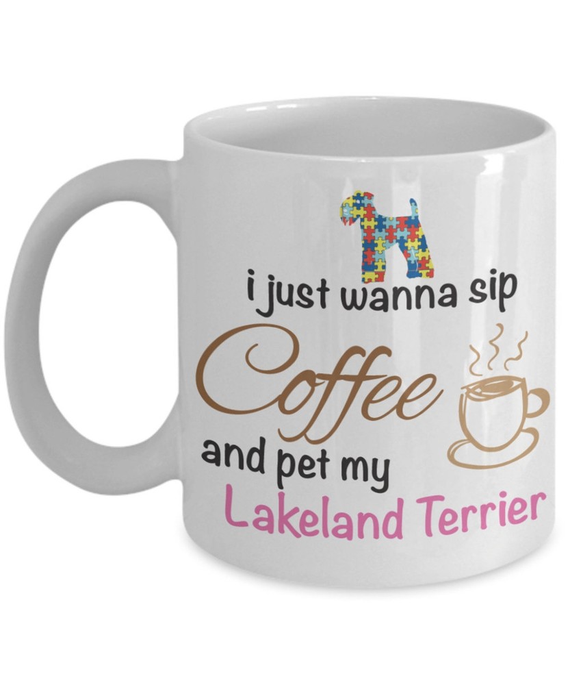 Personalized I Love Coffee And My Lakeland Terrier Dog