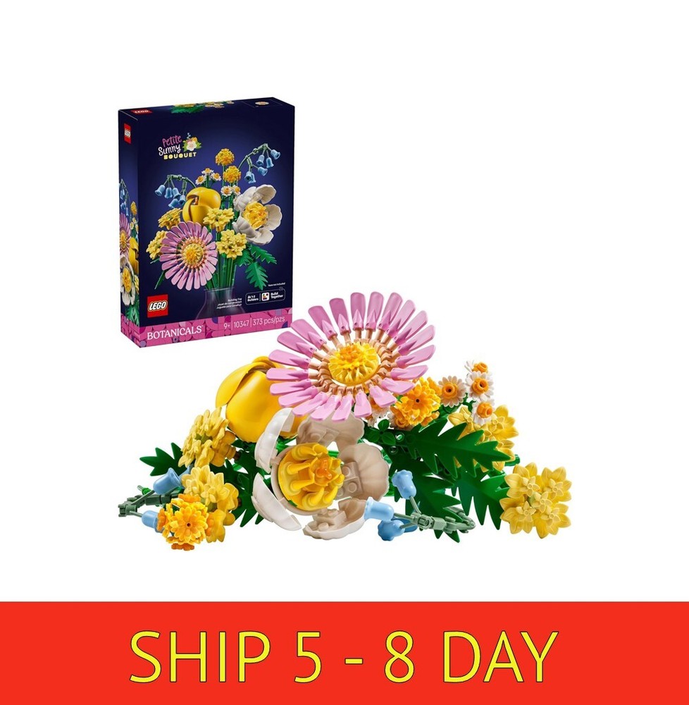 LEGO Botanicals Petite Sunny Bouquet 373 Piece Flower Building Set