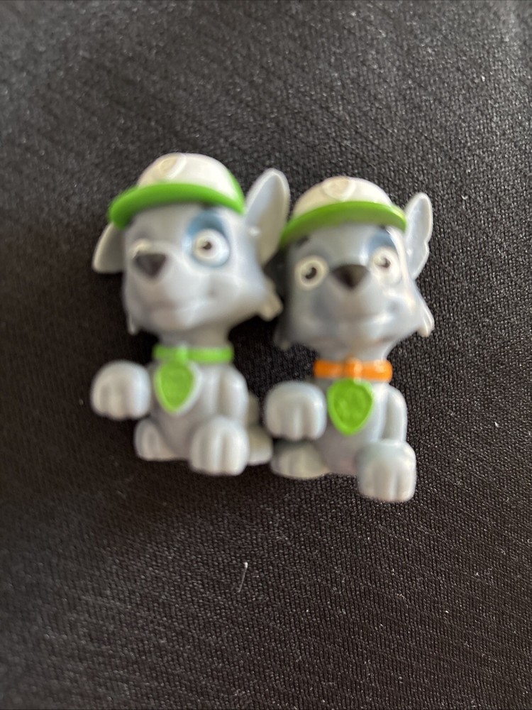Paw Patrol Rescue Pups  Rocky Recycle Posable Action Figure Dog green,/orange