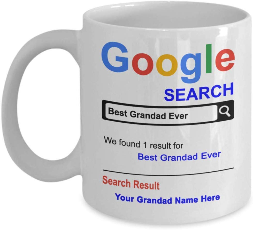 Personalized Grandad Mug Best Grandad Ever Coffee Cup Customized Name Grandad