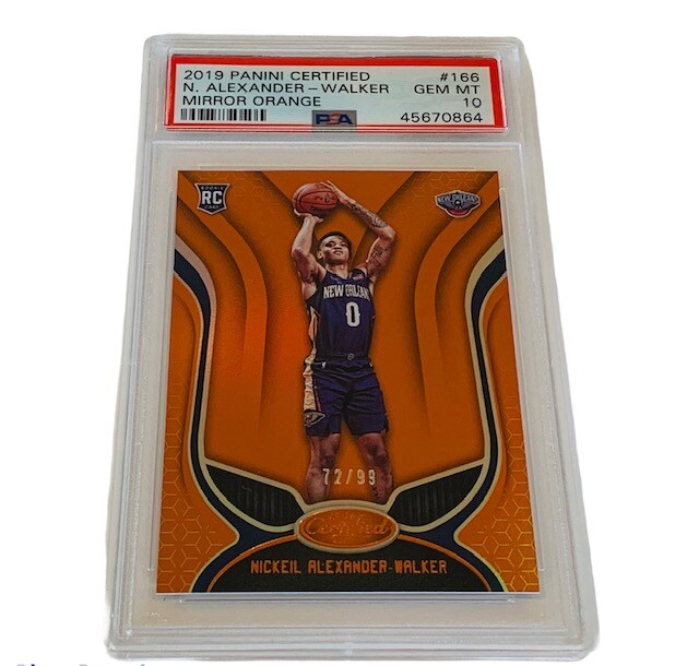 Nickeil Alexander Walker Rookie RC PSA 10 insert 2019 Leaf Mirror Orange /99