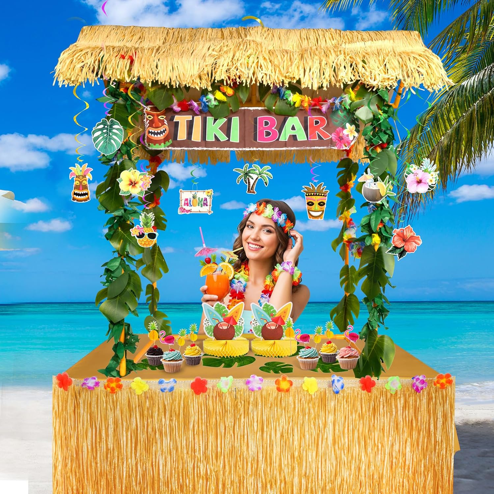 4FT Tiki Bar Party Kit Build Your Own NEW Outdoor Fun