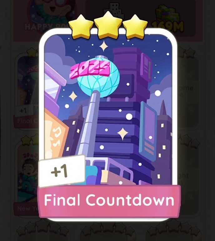 Final Countdown- Monopoly Go - Sticker - 3Star⭐️