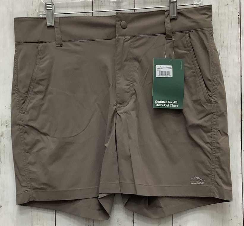 L.L.Bean Women's Access Trail Shorts Brown Size 12 0430-223