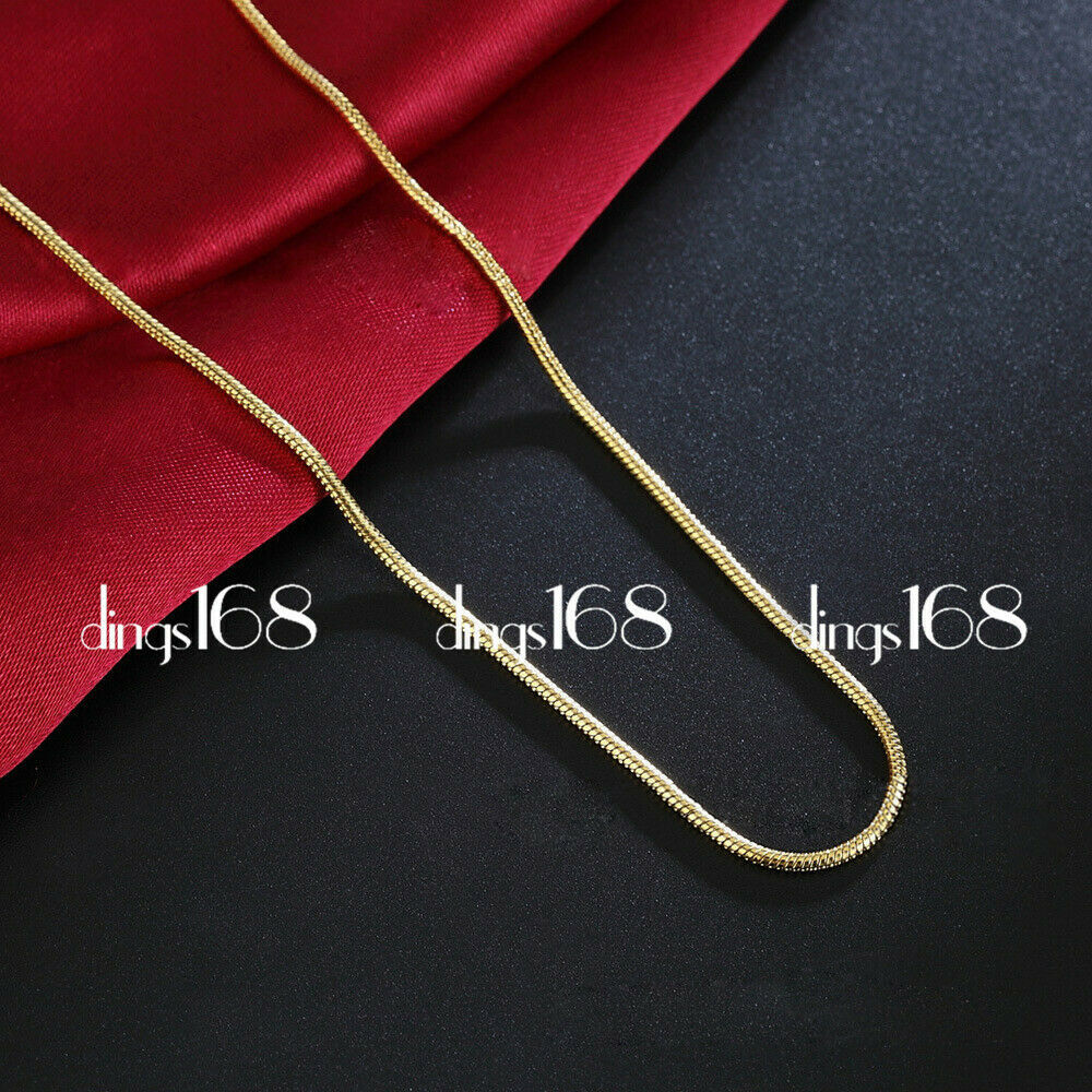 Unisex Real 18K Yellow Gold Filled Hypo-allergenic 22