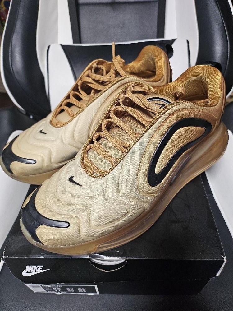 Nike Air Max 720 Dessert Gold Men's Size 9.5 US Pre-Owned with Original Box