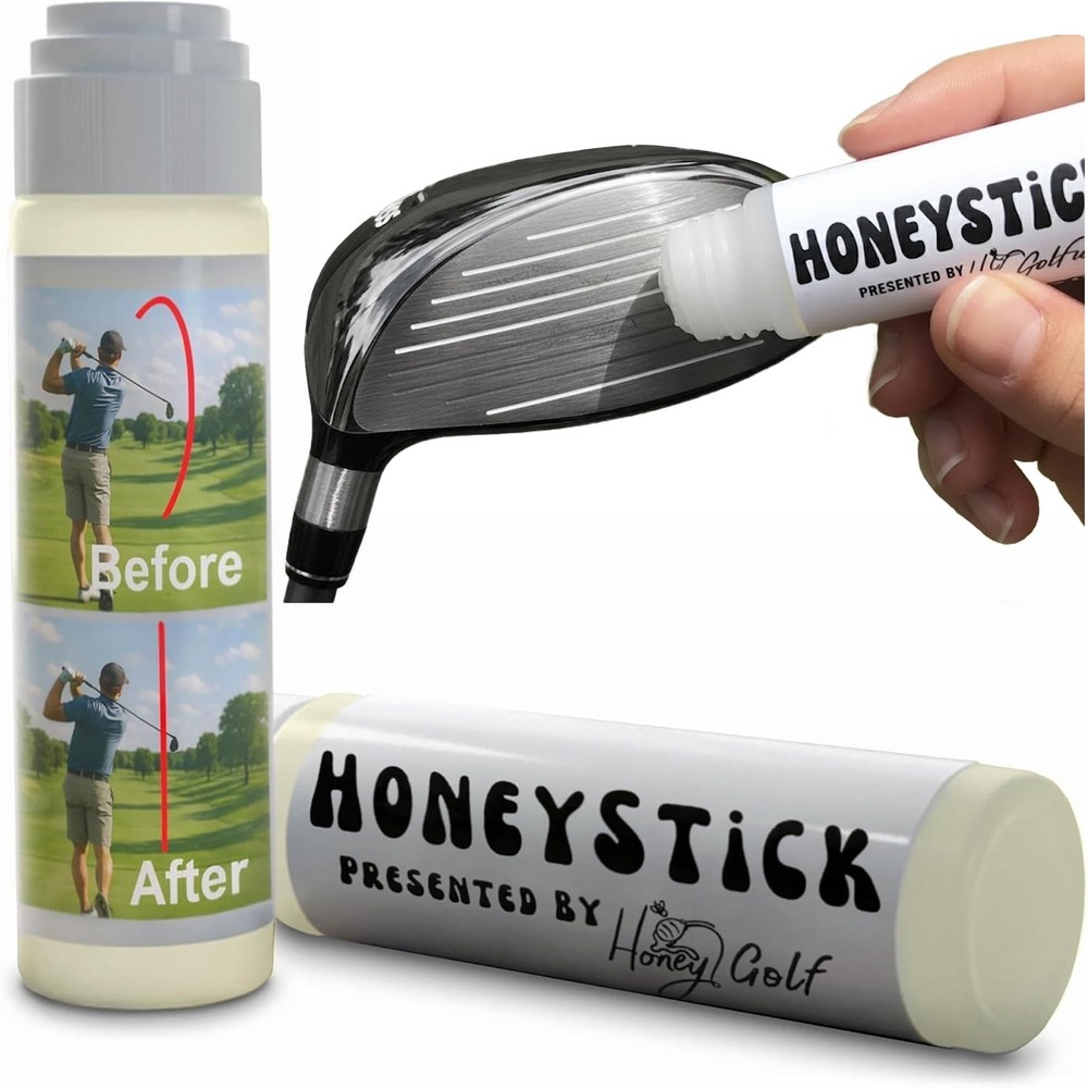 Honey Golf HoneyStick Anti Slice Gel for Clubs - Anti-Hook Spin Reducer...