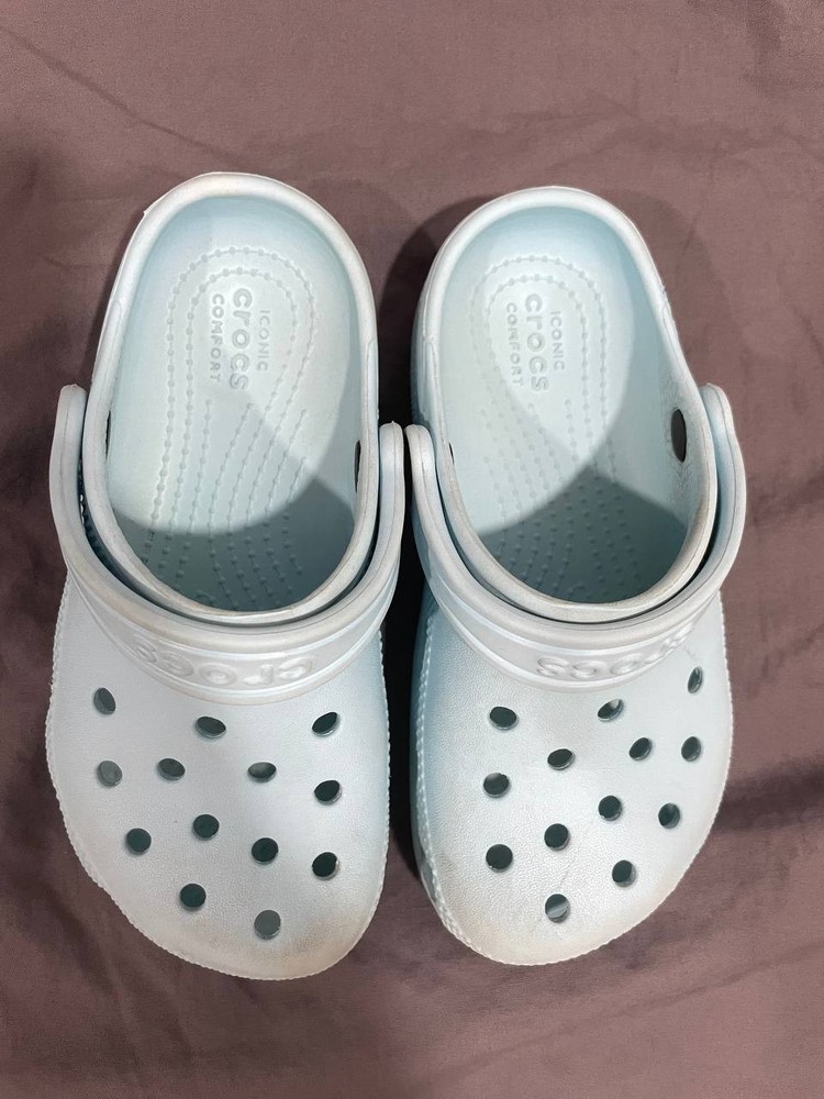 Crocs Iconic Komfort Kids Classic Unisex Blue Shoes US Size C11