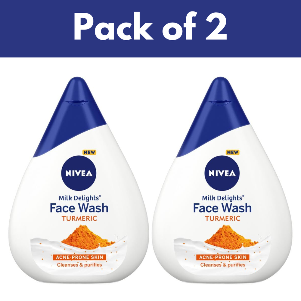 NIVEA Milk Delights Turmeric Face Wash with Milk & Turmeric for Oil Control 100ml