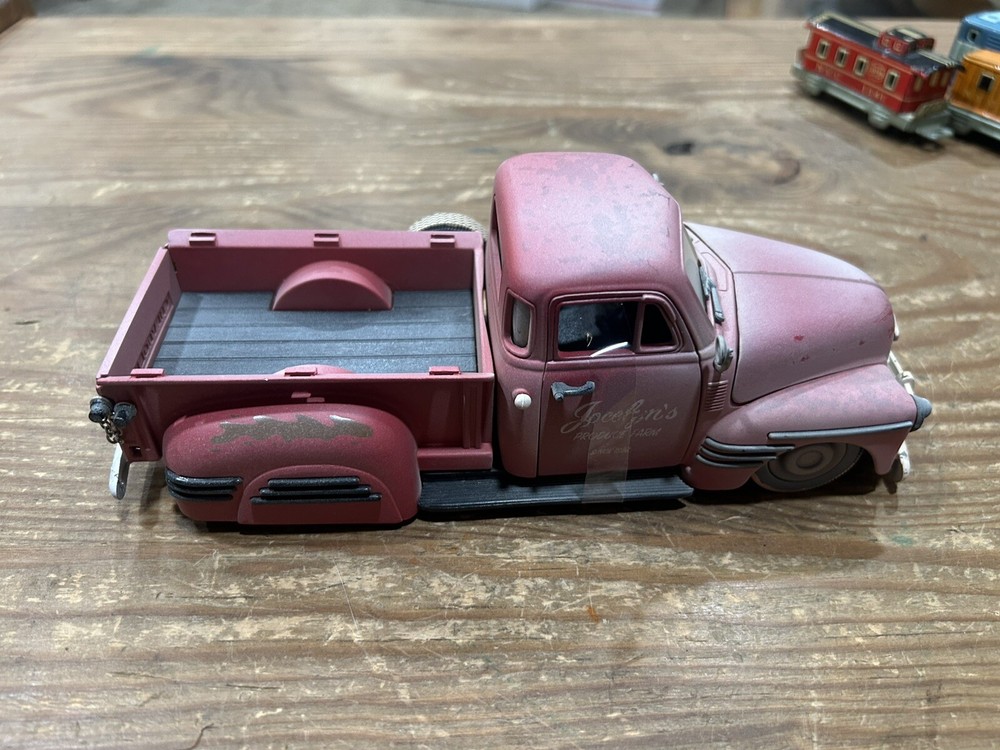 Jada Red Jocelyn's Produce Farm Chevrolet Chevy Pick-Up Truck Toy