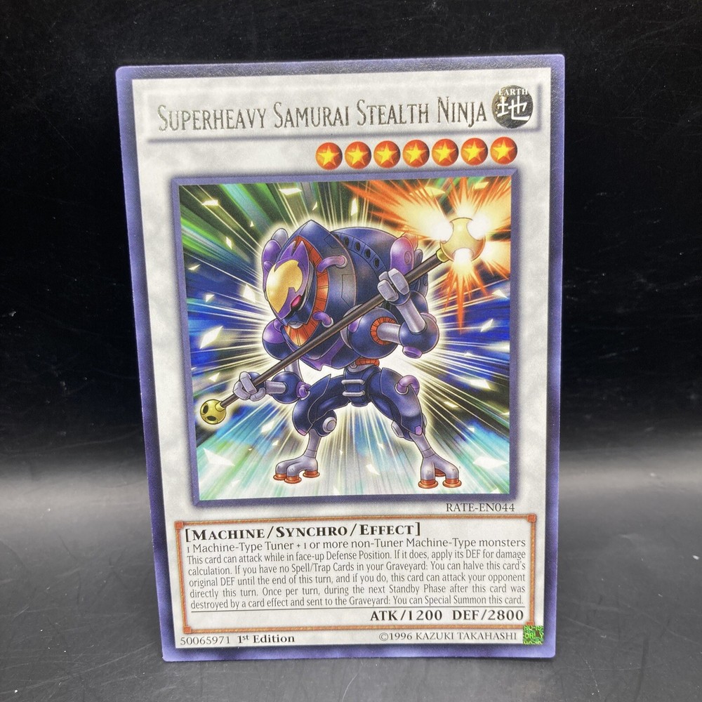 Superheavy Samurai Stealth Ninja 1st Edition Rare Yugioh Card RATE-EN044