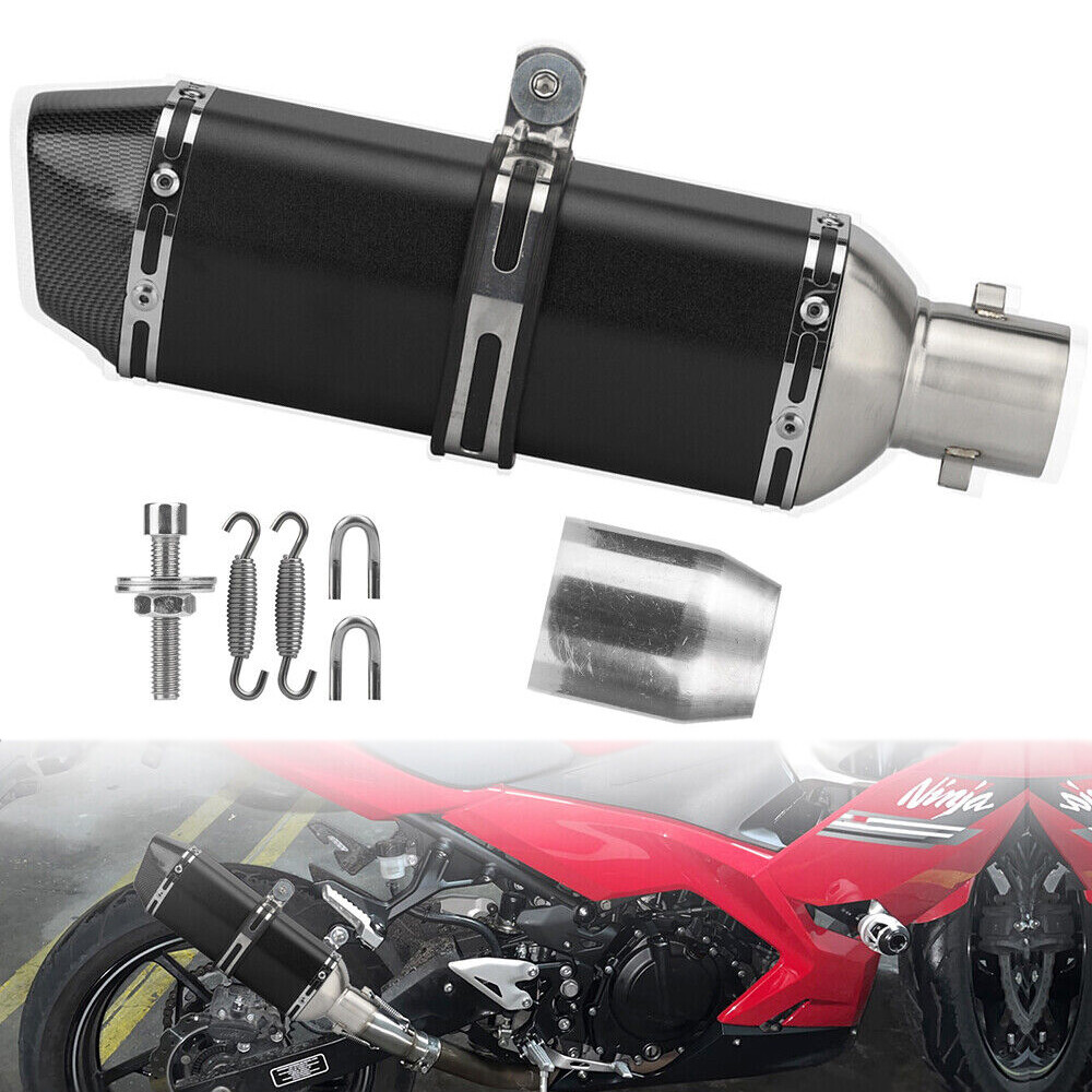 51mm Slip-on Universal Motorcycle Exhaust Muffler Tail Pipe DB Killer Silencer