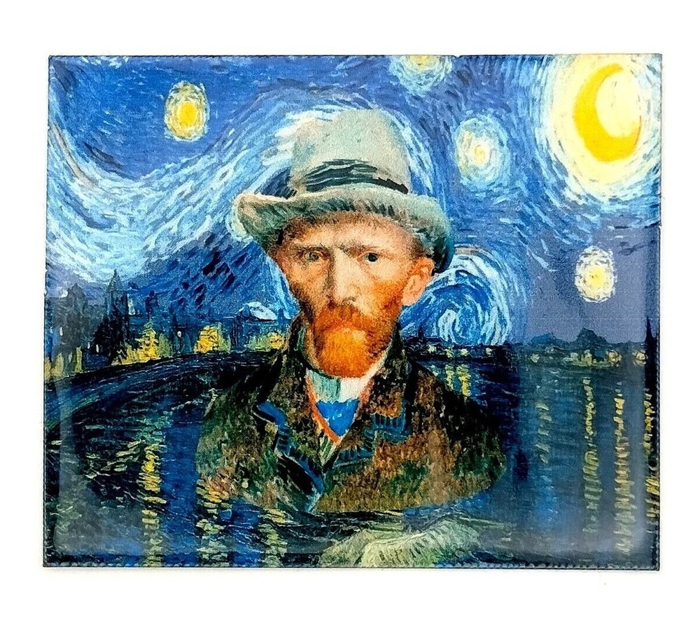 Van Gogh Starry Night Vinyl Decal Sticker Weatherproof Laptop Art Painting Decal