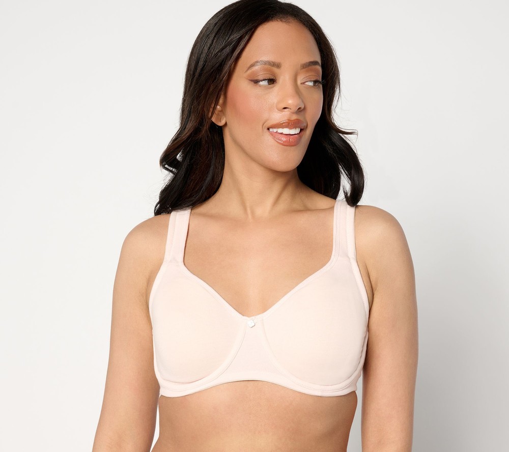 Breezies Women's Bra Sz 36C  Cotton Stretch Full Support Unlined Yellow A633129