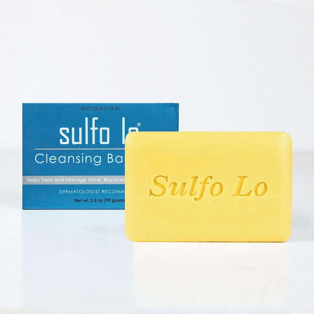 Sulfur Cleansing Bar Soap for Face and Body, 3.5 oz