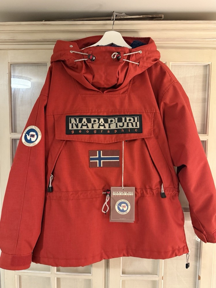 Napapijri Geographic Voyage Cordura Skidoo Jacket Red Size (M) Excellent