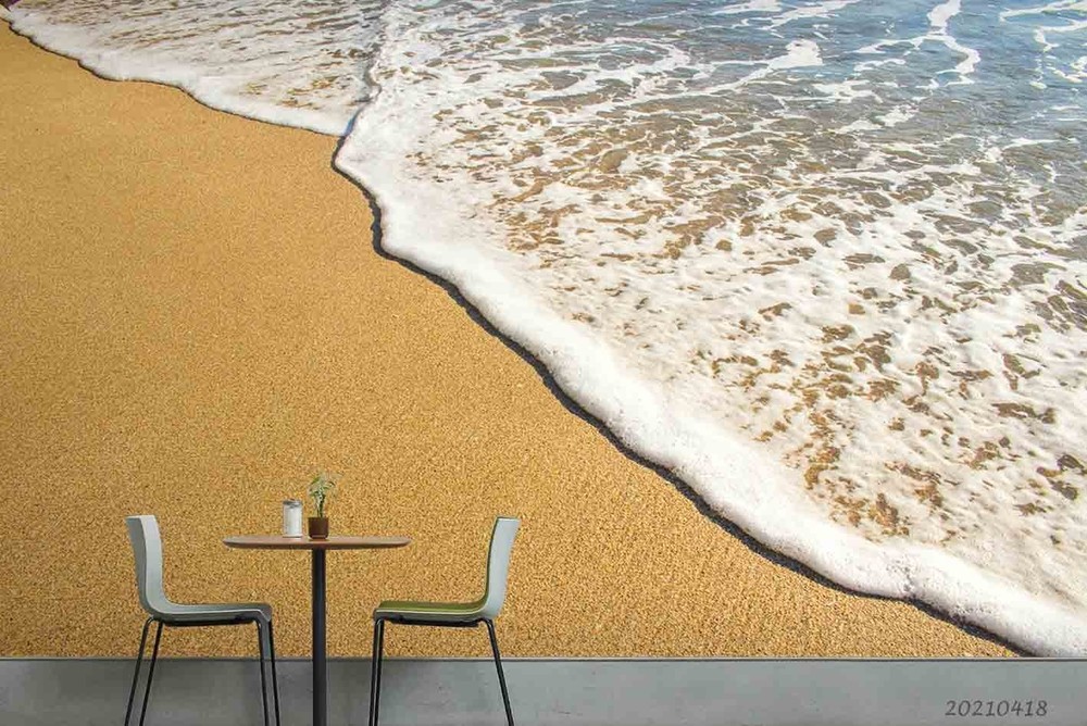 3D Sea Beach Close-up Wall Murals Wallpaper Murals Wall Sticker
