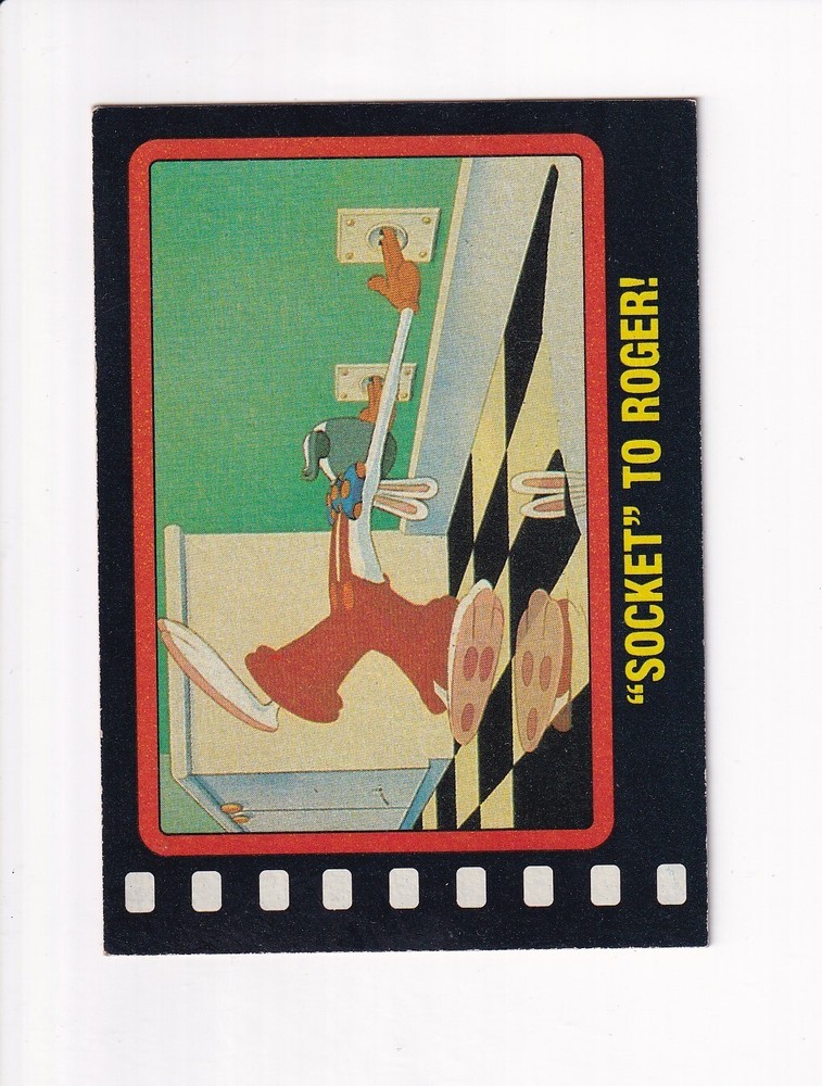 1987 Topps Who Framed Roger Rabbit Socket to Roger Card 16
