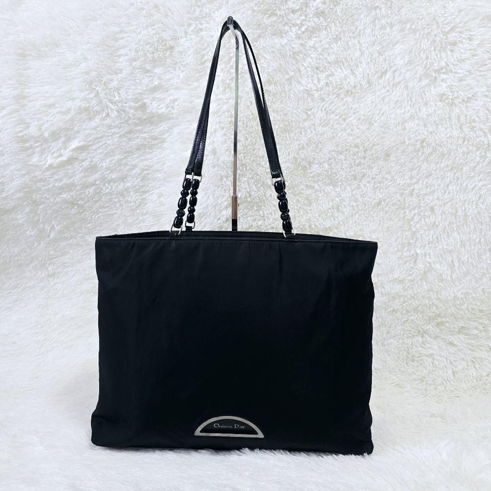 Dior Maris Pearl Nylon A4 Tote Shoulder Bag