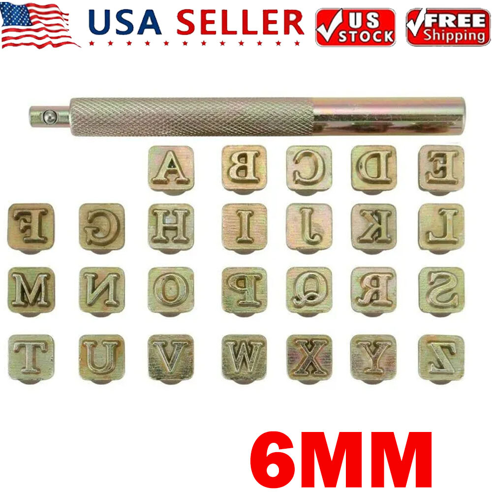 26pcs Metal Stamping Kits Punch Letter Alphabet Tools Jewelry Metal Leather DIY