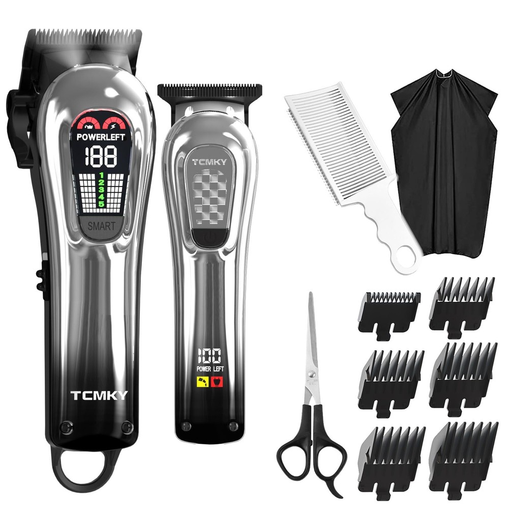 Professional Cordless Hair Clippers and Trimmers Set for Men