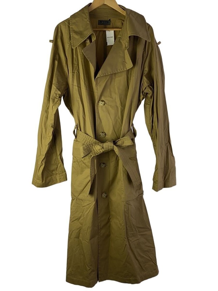 S Yte D/Trench Coat/3/Cotton/Cml/Plain/Ut-C42-015 4577