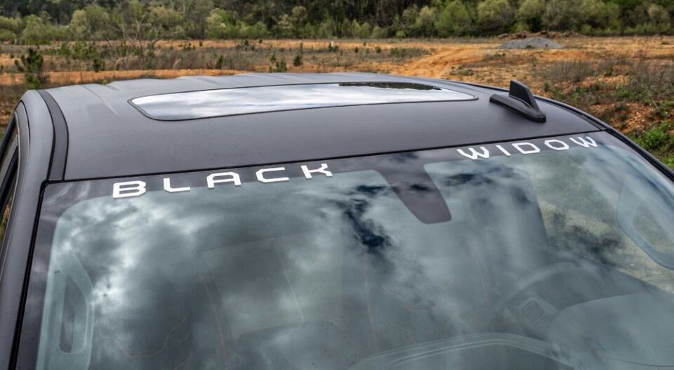 2016-2025 OEM Black Widow Windshield Decal Banner New  Fits Trucks Limited Stock