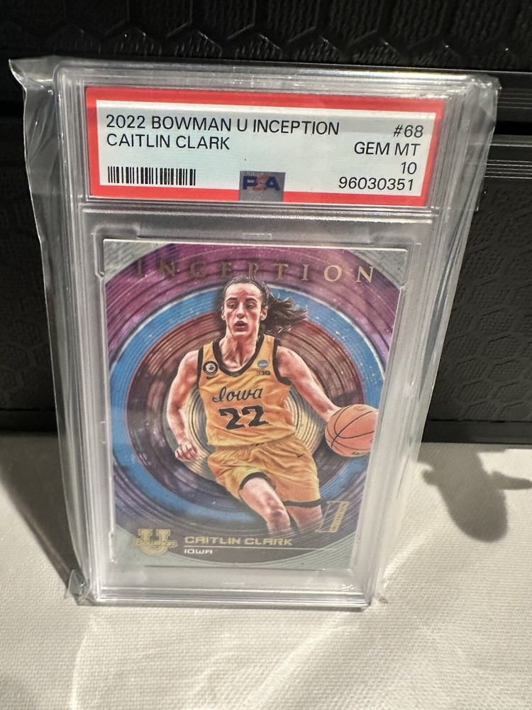 2022 Bowman U Inception Caitlin Clark #68 PSA 10